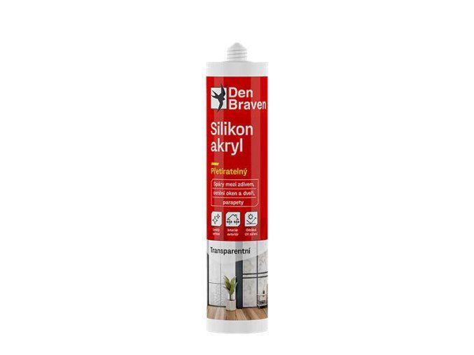 Debbex Silikon akryl - 280 ml transparentní, kartuše