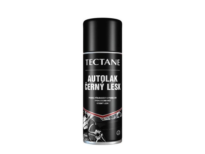 Tectane Autolak černý lesk - 400 ml černá, sprej