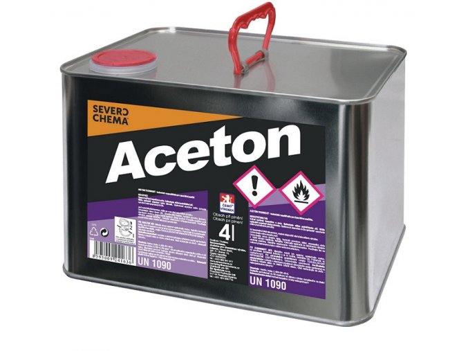 Aceton 4 L - technické rozpouštědlo Severochema