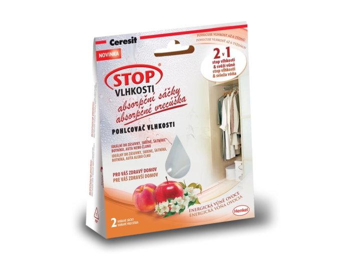Ceresit Stop Vlhkosti - absorpční sáčky 2 x 50 g energické ovoce