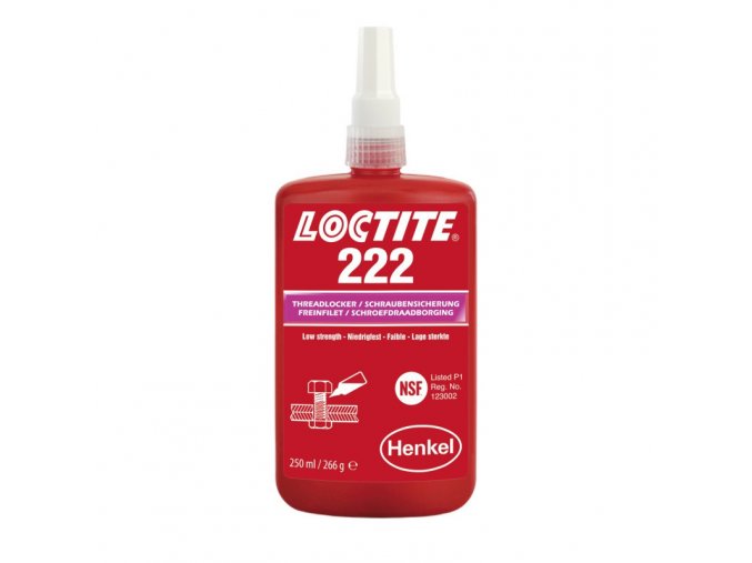 Loctite 222 - 250 ml zajišťovač šroubů NP