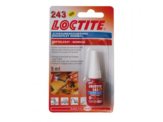 Loctite 243 - 5 ml zajišťovač šroubů SP