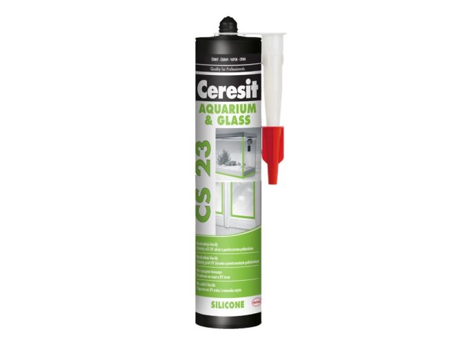Ceresit CS 23 Glass - 280 ml silikon na sklo a akvaria černý