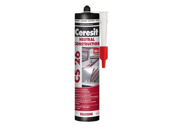 Ceresit CS 26 Neutral - 300 ml neutrální silikon pro lepení zrcadel