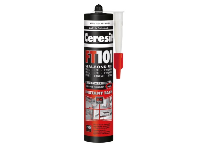Ceresit FT 101 - 280 ml lepící tmel na všechny materiály bílý