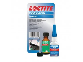 Loctite 406 - 20 g + 770 - 10 g sada na polyolefiny