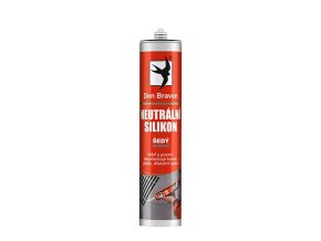 Den Braven Neutrální silikon - 280 ml šedá, kartuše _30603RL