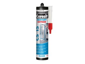 Ceresit CS 15 Express Sanitary - 280 ml expresní sanitární silikon bílý