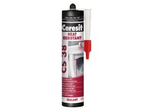 Ceresit CS 38 Heat resistant - 300 ml kamnářský tmel černý