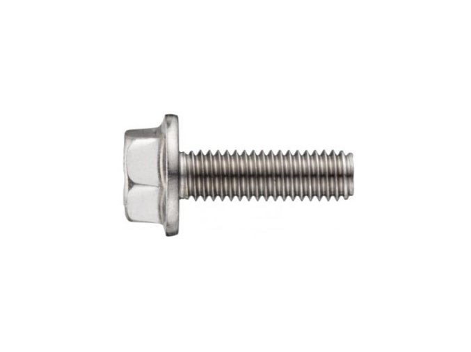 Skrutka šesťhranná s golierom DIN 6921 M10x16 nerez A2