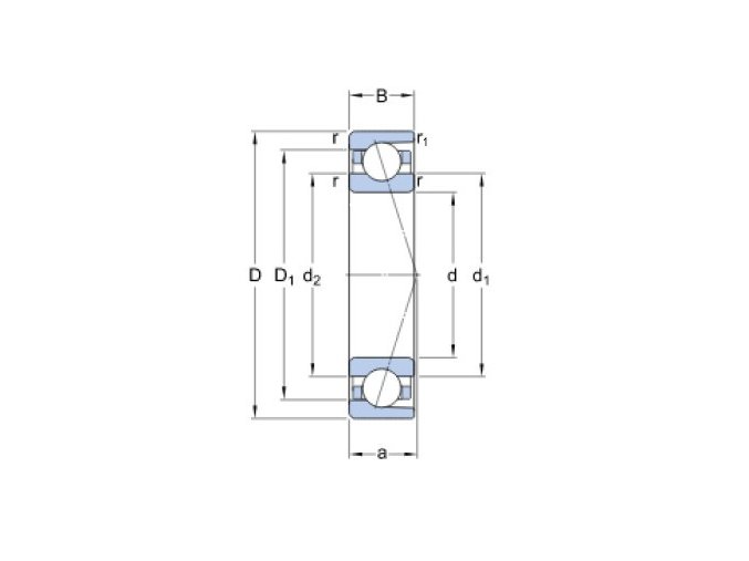 SKF 7004 CDGA/P4A vretenové ložisko