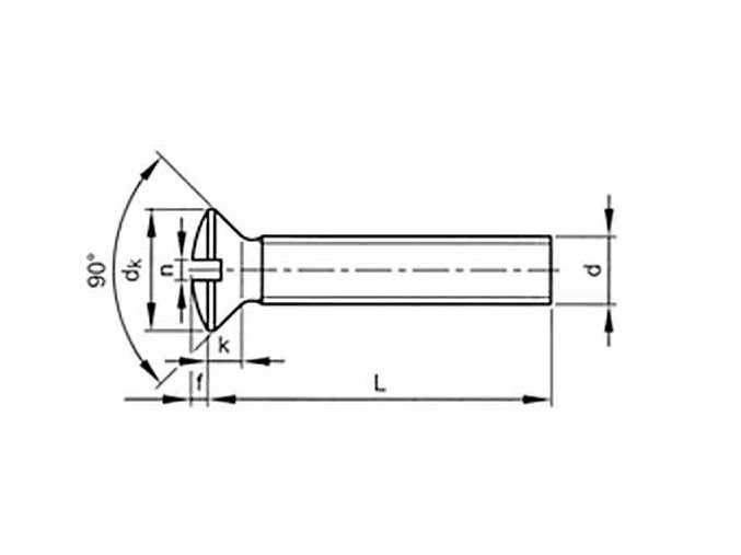Skrutka šošovková hlava - drážka DIN 964 M3x20 mosadz