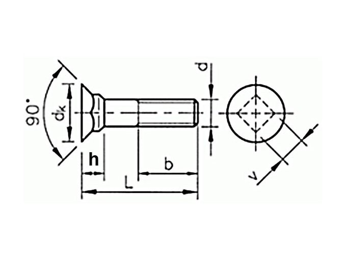 Skrutka pluhová DIN 608 M16x60-8.8 s maticou