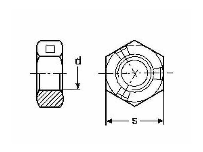 Matica samosvorná DIN 980 M16x1,50 |10| pozink