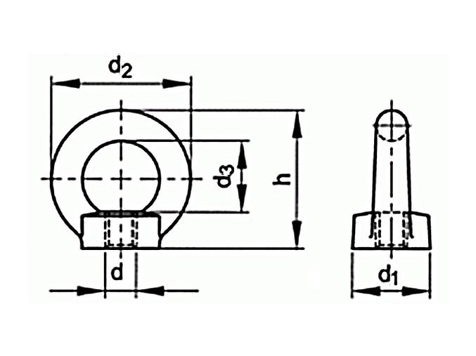 Matica závesná DIN 582 M14 pozink C15 CE