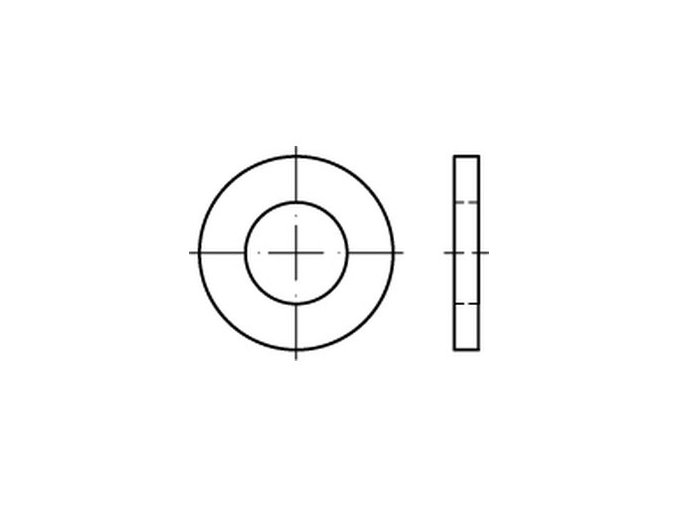 Podložka kruhová pre čapy DIN 1440 - 8 nerez A2