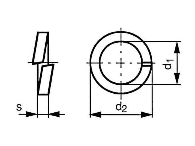 Podložka pružná DIN 127B M60 / 61,0