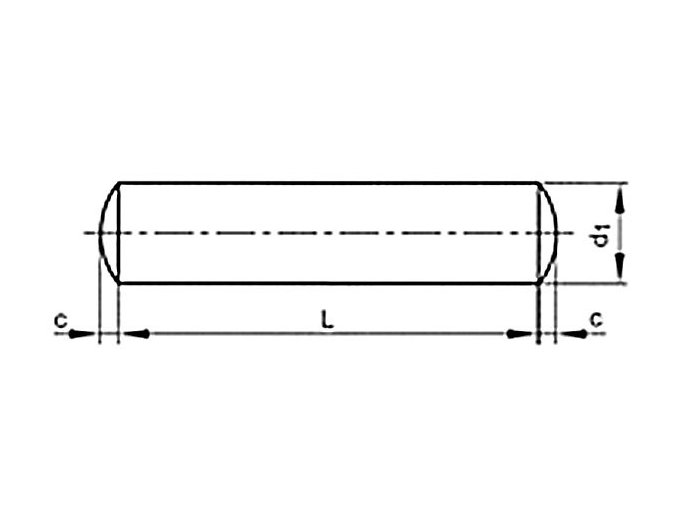 Kolík valcový DIN 7A m6 1,5x4