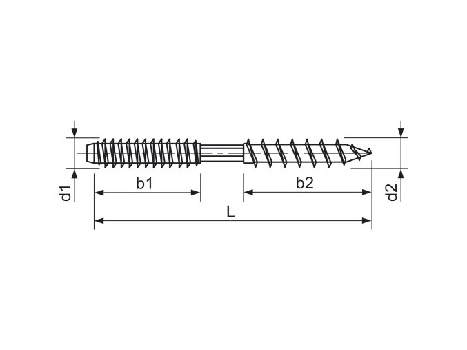 Vrutoskrutka M5x40 pozink