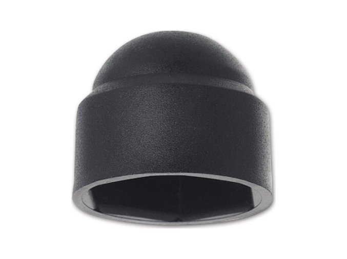 Krytka klobúková pre šesťhran M6 PVC čierna s=10 mm
