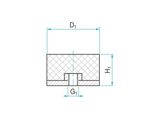 Silentblok typ 5 - 10x10 M4