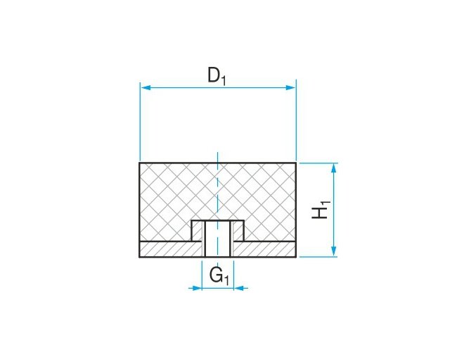 Silentblok typ 5 - 10x10 M4