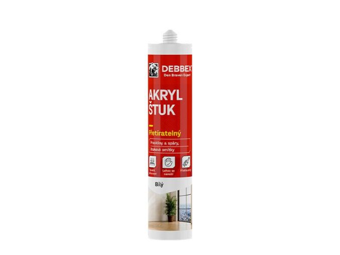 Den Braven Akrylový štukový tmel - 280 ml bílá, kartuše _20702RL