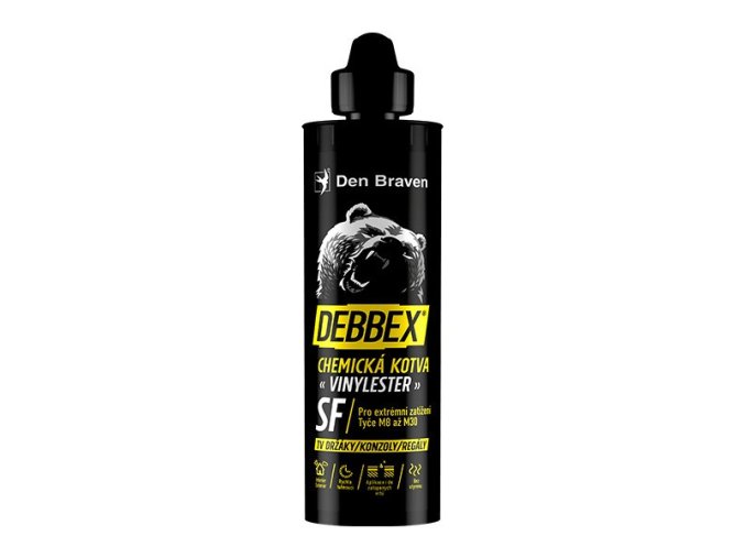 Debbex Chemická kotva VINYLESTER SF - 380 ml tmavě šedá, kartuše _74017BD