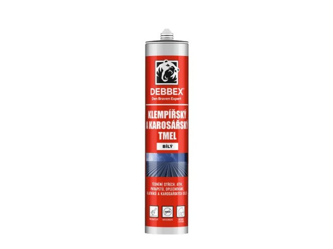 Den Braven Klempířský a karosářský tmel - 280 ml bílá, kartuše _201026RL