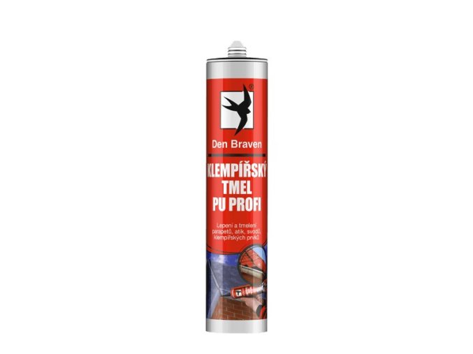 Den Braven Klempířský tmel PU PROFI - 300 ml šedá, kartuše _201027RL