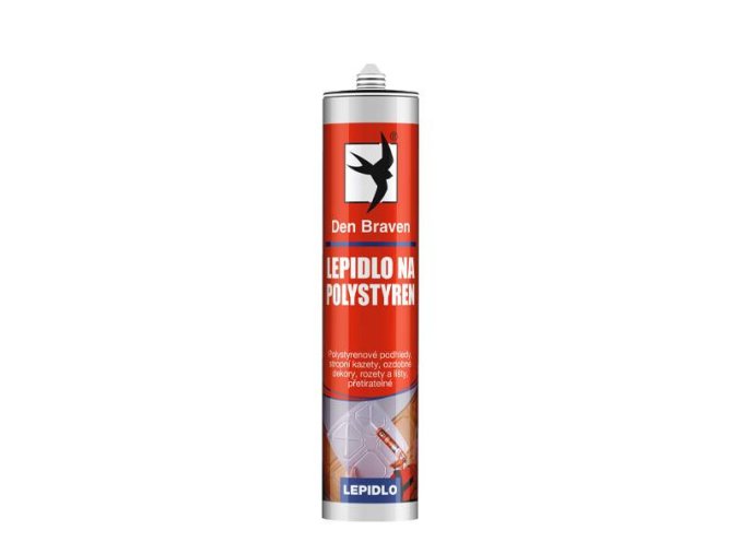 Den Braven Lepidlo na polystyren - 280 ml bílá, kartuše