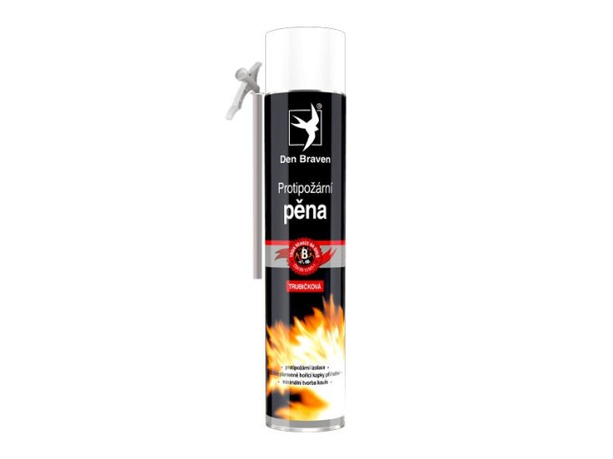 Den Braven Protipožární pěna - 750 ml červená, trubičková