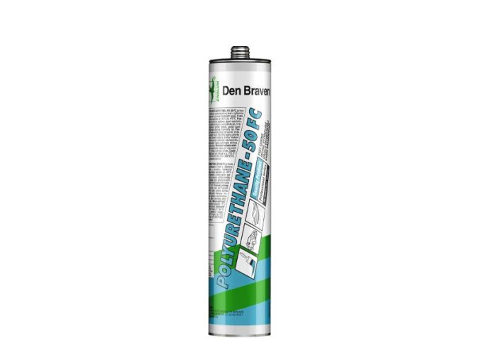 Den Braven PU 50 FC polyuretanový tmel - 300 ml černá, kartuše _31305BD