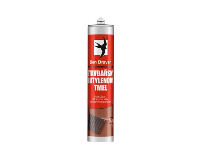 Den Braven Stavbařský butylenový tmel - 310 ml černá, kartuše _10105RL