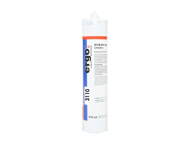 Ergo 3110 - 310 ml RTV silikon černá (MEKO-free)