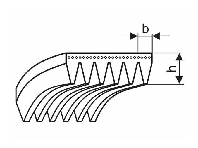 Remeň viacklinový 6 PJ 356 (140-J) optibelt RB