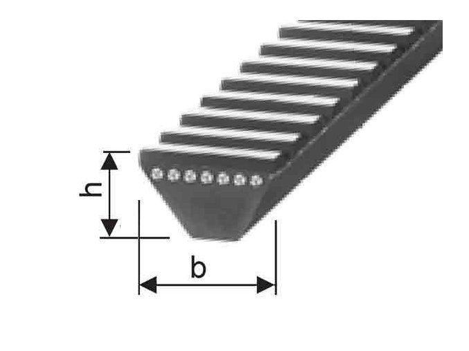 Klinový remeň 7M 530 Gates Polyflex