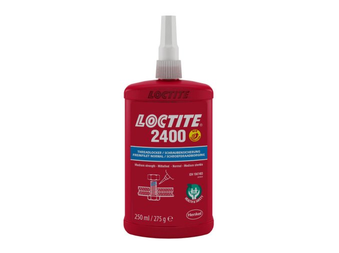 Loctite 2400 - 250 ml zaisťovač závitov, stredná pevnosť - BOZP