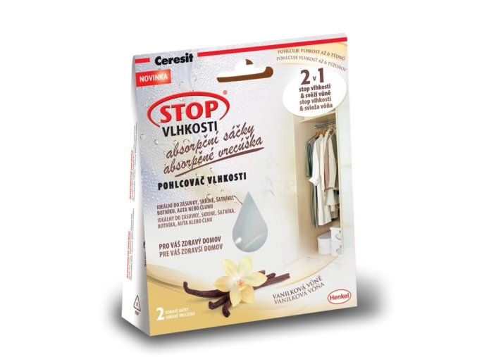 Ceresit Stop Vlhkosti - absorpční sáčky 2 x 50 g vanilka