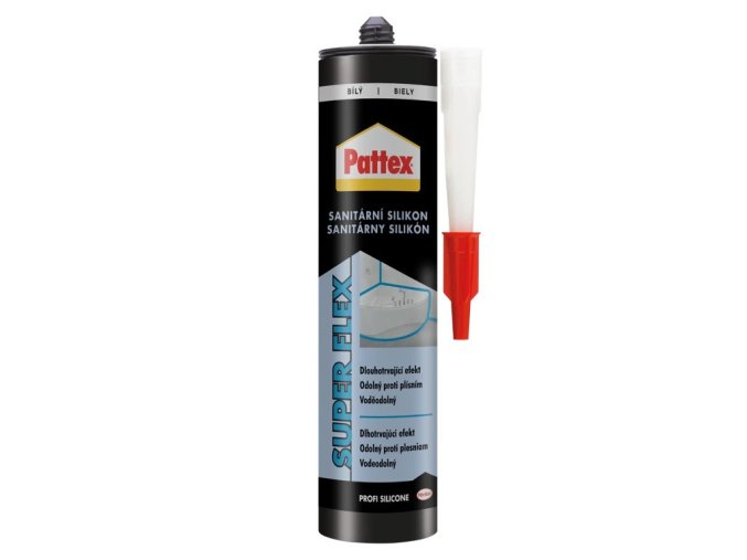 Pattex Sanitární silikon - 280 ml bílý