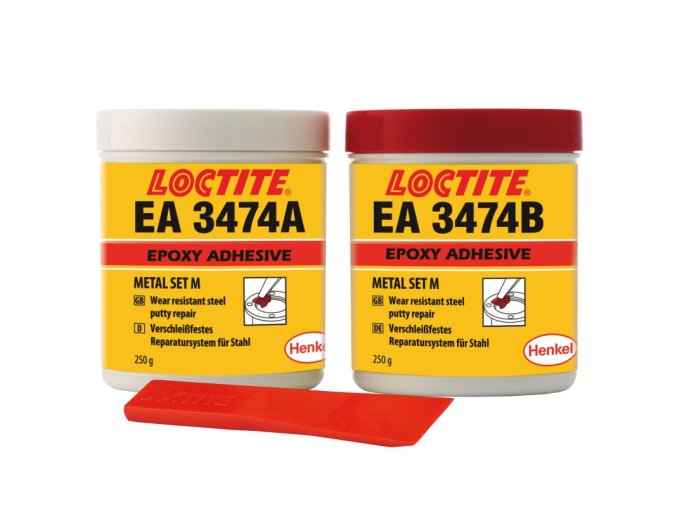 Loctite EA 3474 - 500 g kovom plnený tmel odolný oderu