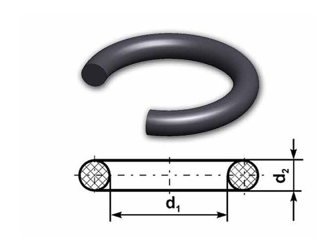 O-krúžok NBR 80 ShA 55,1x5,8 (66x56) Rubena