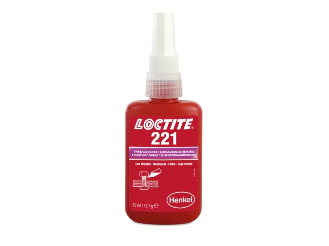 Loctite 221 - 50 ml zaisťovač závitov, nízka pevnosť