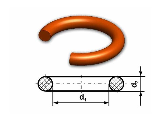 O-krúžok MVQ 50 ShA 145x5 Rubena