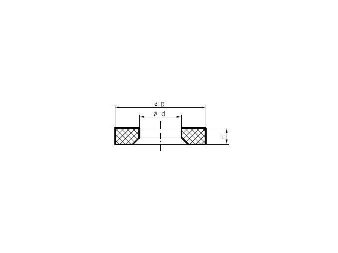 Tesnenie PRR 9,8x14,4x1,5 NBR85 pre závit M12x1,5