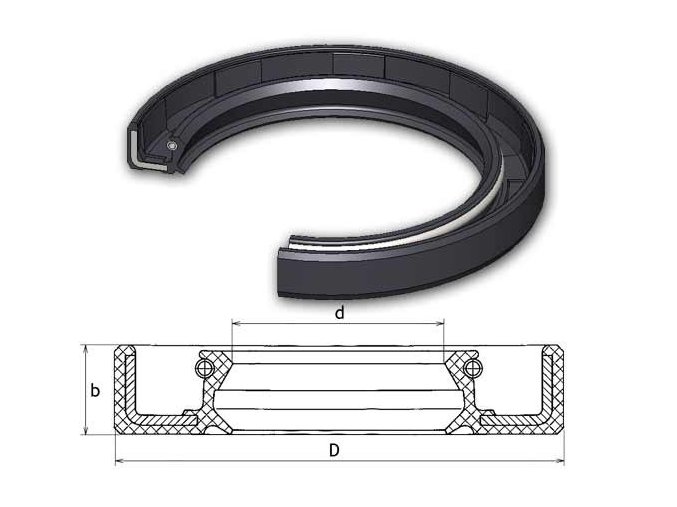 Gufero 10x28x7 NBR-WAS Dichtomatik