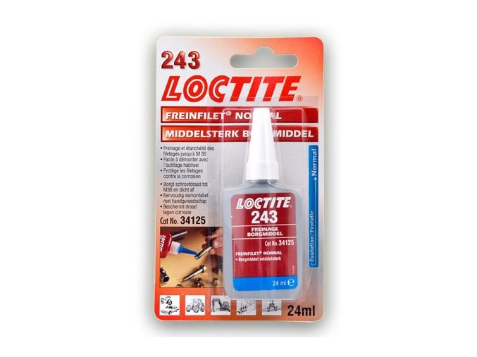 Loctite 243 - 24 ml zaisťovač závitov, stredná pevnosť