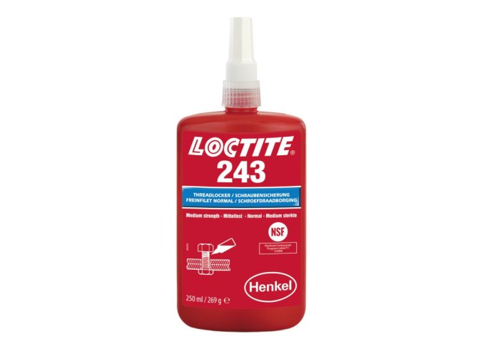 Loctite 243 - 250 ml zaisťovač závitov, stredná pevnosť