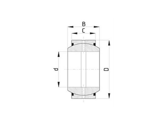 MTM GE 20 ES-2RS kĺbové ložisko oceľ/oceľ