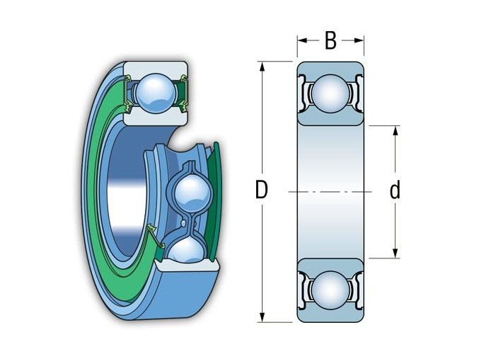 Nachi 6000-2NSE9CM (2RS) guličkové ložisko